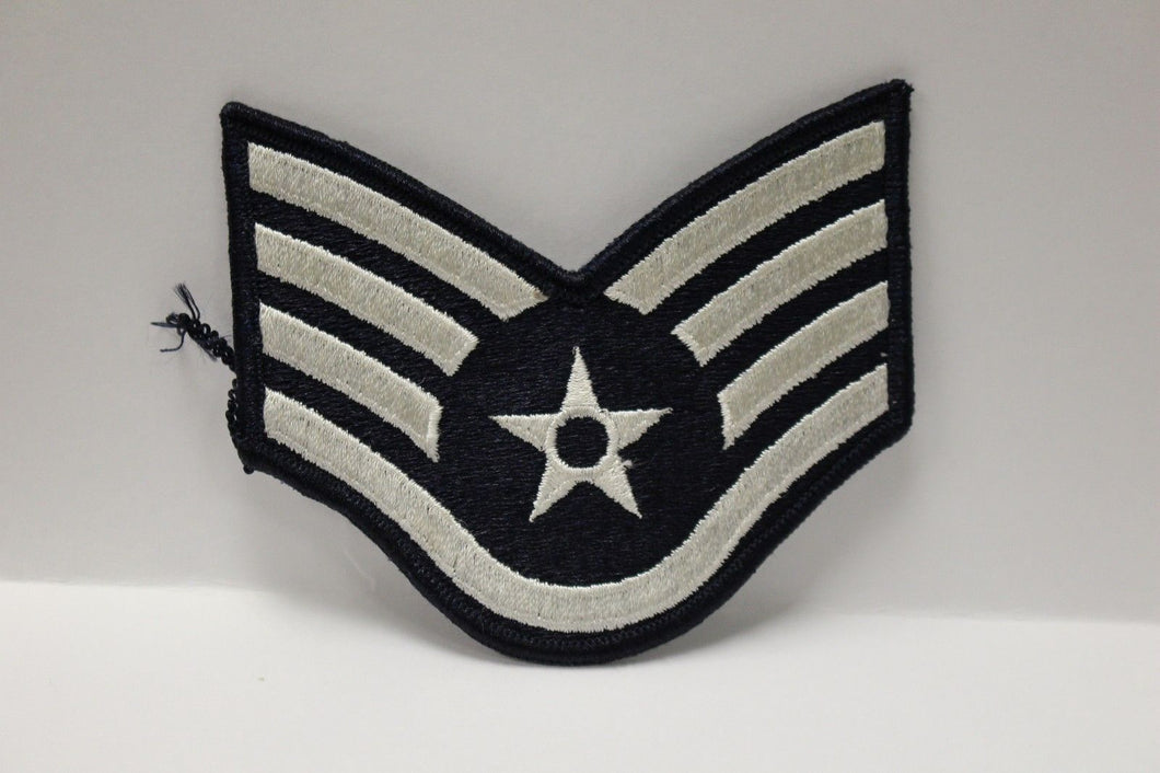AF Air Force Embroidered Chevron Staff Sergeant E-5, Large, 4