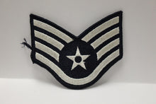 Load image into Gallery viewer, AF Air Force Embroidered Chevron Staff Sergeant E-5, Medium, 3.75&quot;,