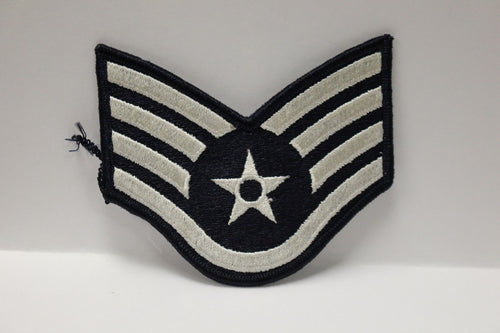 AF Air Force Embroidered Chevron Staff Sergeant E-5, Medium, 3.75