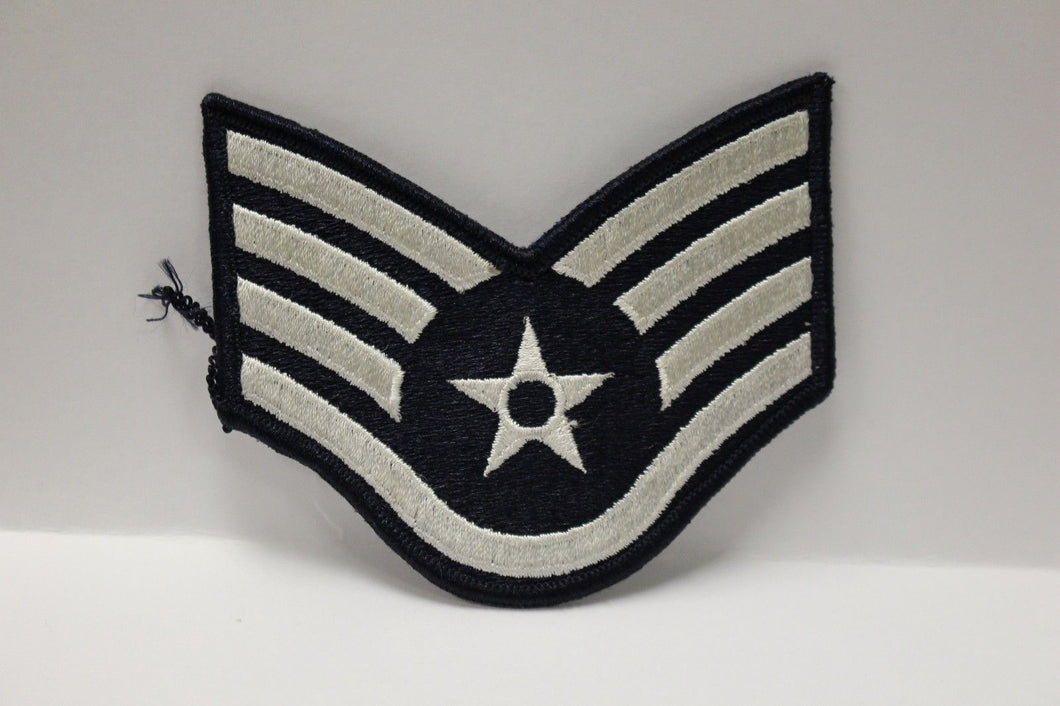 AF Air Force Embroidered Chevron Staff Sergeant E-5, Medium, 3.75