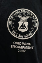 Load image into Gallery viewer, U.S. Airforce Civil Air Patrol 2007 Ohio Wing Encampment -Black -Large -Used
