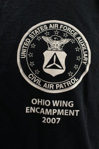 U.S. Airforce Civil Air Patrol 2007 Ohio Wing Encampment -Black -Large -Used
