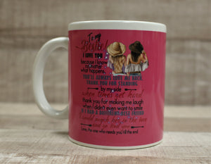 To My Bestie Best Friend Coffee Mug Gift For BFF - 11 oz - New
