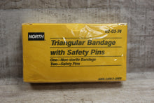 Load image into Gallery viewer, Honeywell North Triangular Bandage With Safety Pins -New