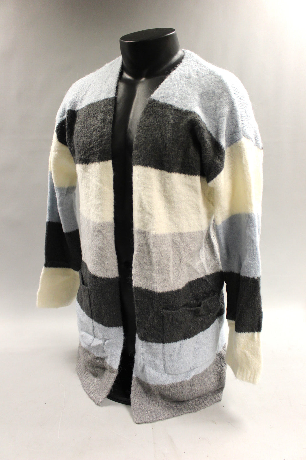 Knox Rose Cardigan Striped Sweater - Size: Medium - New