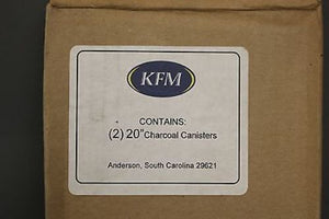 Set of 2 KFM 20" Charcoal Canisters - P/N 999AP - New