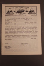 Load image into Gallery viewer, US Army Armor Center Daily Bulletin Official Notices, Year: 1969