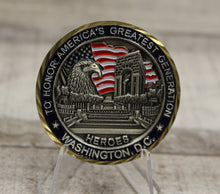 Load image into Gallery viewer, To Honor America&#39;s Greatest Generation Heroes Washington DC Challenge Coin