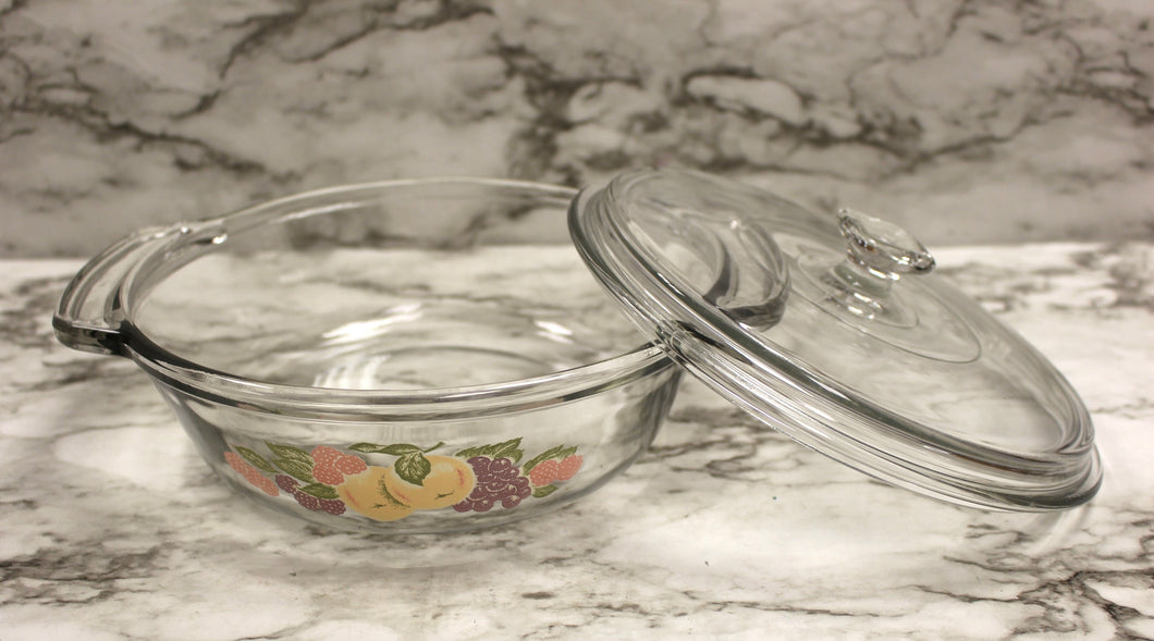 Anchor Ovenware 1.5 Qt. Casserole Dish with Lid - 8.25