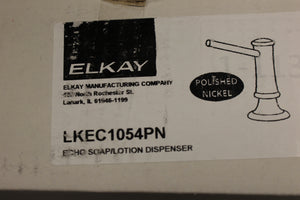 Elkay Soap / Lotion Dispenser - Polished Nickle - LKEC1054PN - New Opened