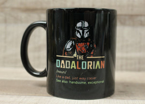 The Dadalorian Coffee Cup Mug - Dad Father's Day Birthday Gift Funny - Black
