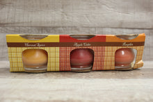 Load image into Gallery viewer, Fall Scented 2.5 Oz Candle Harvest Spice Apple Cider Pumpkin 3-Pack -New