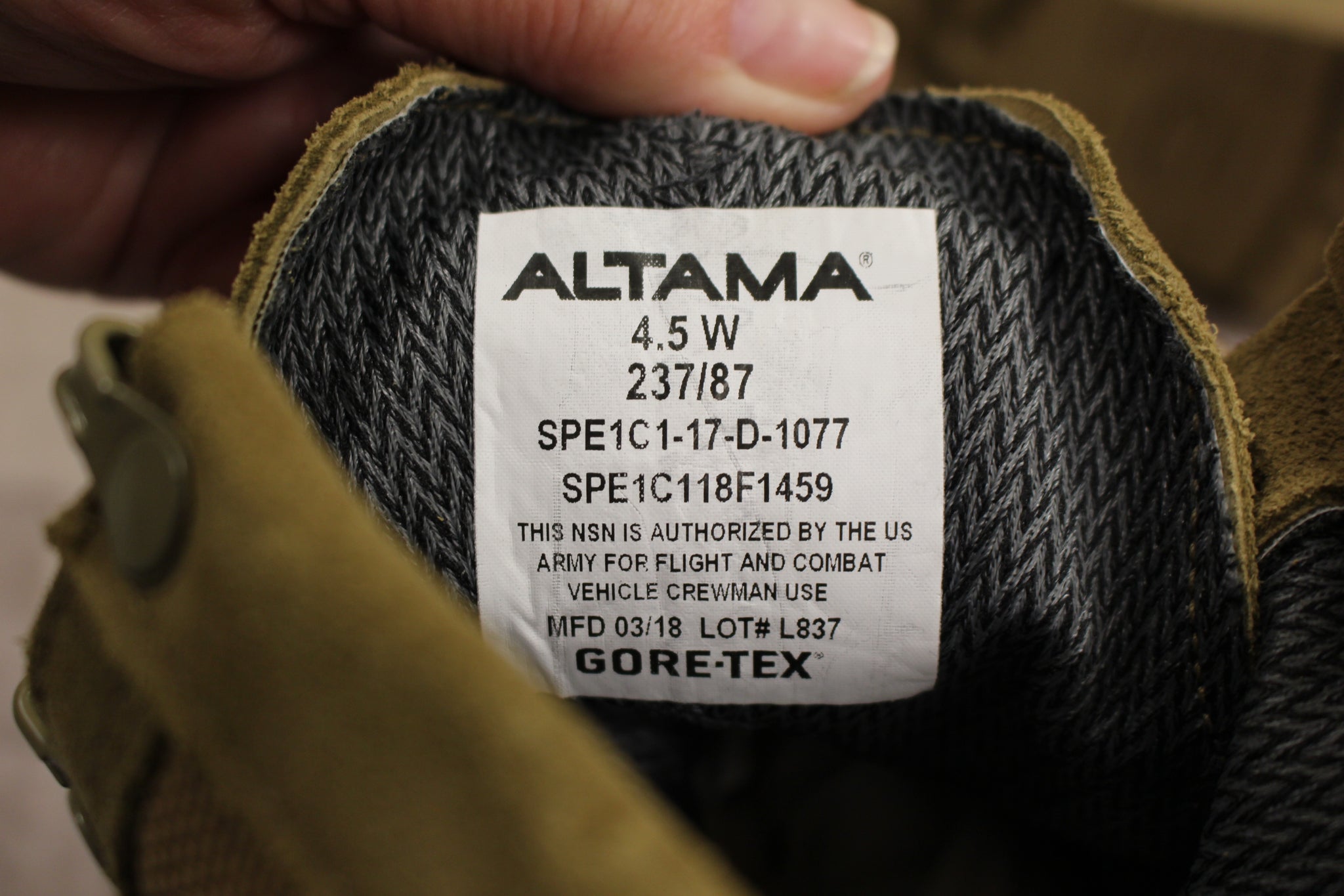 Altama gore tex boots sale