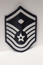 Load image into Gallery viewer, AF Air Force Embroidered Chevron Master Sergeant 1st Sergeant E-7, Small, 3.5&quot;,