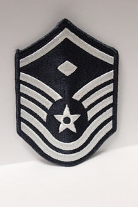AF Air Force Embroidered Chevron Master Sergeant 1st Sergeant E-7, Small, 3.5",