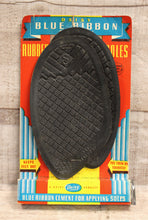 Load image into Gallery viewer, Daisy Blue Ribbon Rubber Soles - Set of 2 - Black - With Cement - New