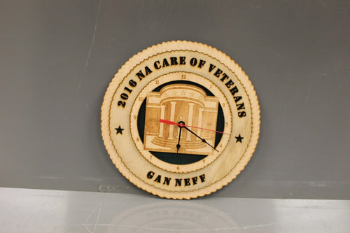2016 NACARE of Veterans Wooden Clock, GAN NEFF