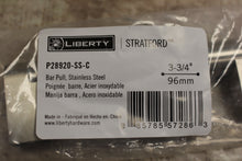 Load image into Gallery viewer, Liberty Hardware P28990-SC-C 3-3/4&quot; Stratford Bar Pull Stainless Steel -New