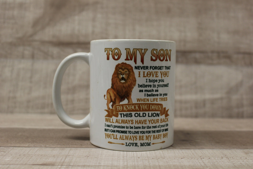 To My Son Never Forget That I Love You Mom Coffee Mug Cup -New