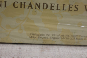 Mini Molded Chandelles Votive Moulees Candles - Set of 5 - Angles - New