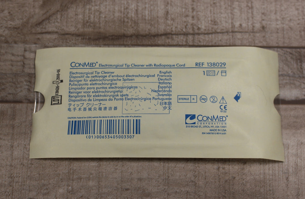 Sim Card Radiopaque ConMed Electrosurgical Tip Cleaner with Radiopaque Card - 138029 - New ...