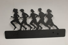 Load image into Gallery viewer, Boys Girls Track Running Wall Hanger Metal Sign For Track Runners -Black -Used
