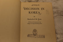 Load image into Gallery viewer, Decision in Korea - Rutherford M. Poats - Hardback - Used