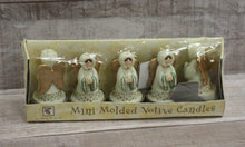 Load image into Gallery viewer, Mini Molded Chandelles Votive Moulees Candles - Set of 5 - Angles - New