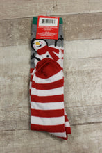Load image into Gallery viewer, Christmas House Knee High Snowman Socks Sizes 5-9 -New