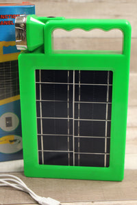 Multifunctional Solar Panel Waterproof Flashlight Power Bank - Green - New