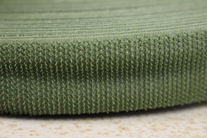 1" (25mm) Hook Tape - Olive Green - 50 Yards - New