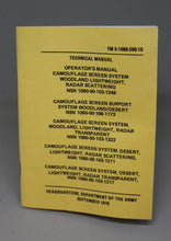 Load image into Gallery viewer, Radar Scattering Camouflage Screening System Technical Manual - TM 5-1080-200-10