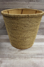 Load image into Gallery viewer, Laundry Hamper Trash Bin Décor Wooden Basket -Brown -New