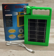 Load image into Gallery viewer, Multifunctional Solar Panel Waterproof Flashlight Power Bank - Green - New
