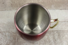 Load image into Gallery viewer, Twine Aluminum Coffee and Tea Drinking Cup -Cherry Red -Used