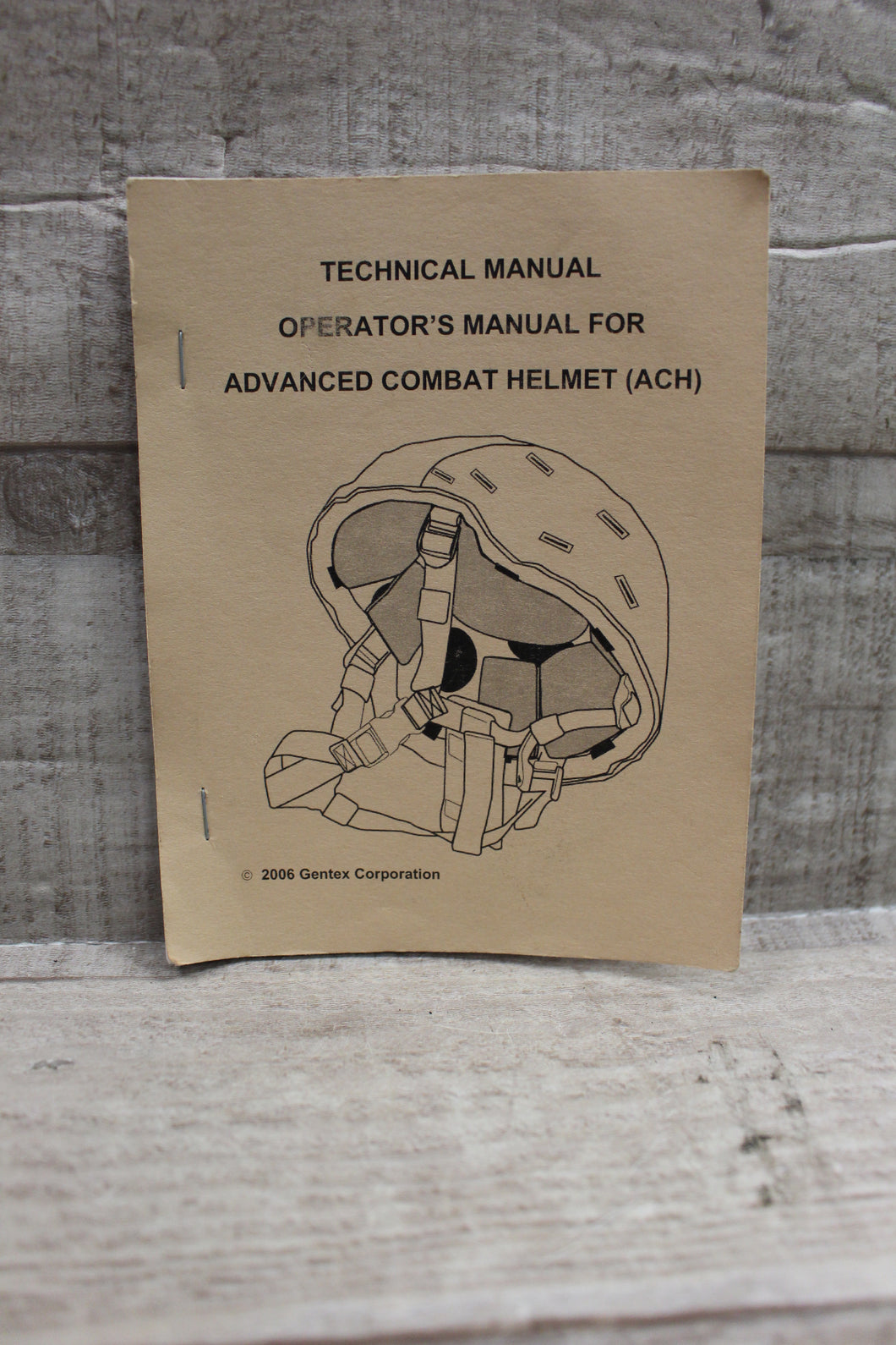 Technical Manual Operators Manual For Advanced Combat Helmet -Used