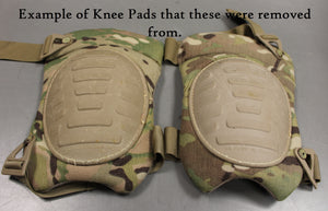 Military Issued US Army USGI Knee Pad Cover Replacement - Coyote Tan - Used