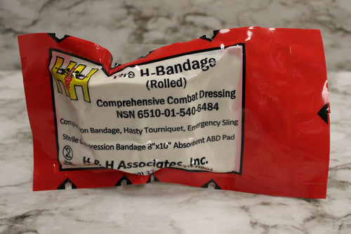 Rolled H-Bandage Comprehensive Combat Dressing - 6510-01-540-6484 - New