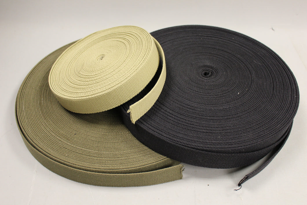 US Military Webbed Service Belt Material - Choose Color & Yard - New