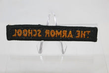 Load image into Gallery viewer, Army The Armor School Tab Patch, Sew On, New