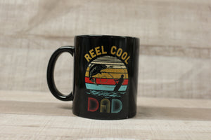 Reel Cool Dad Coffee Cup Mug - Fathers Day Birthday Anniversary Fishing Angler