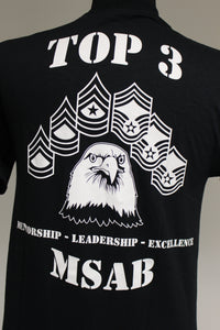 407th Air Expeditionary Group Top 3 MSAB, Short Sleeve T-Shirt, Black, Small, New