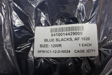 Load image into Gallery viewer, Air Force Ladies Dress Blue Slacks, NSN 8410-01-442-9009, Size: 12WR, NEW!