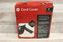 Load image into Gallery viewer, GE 6 Foot Electric Cord Cover For Work Office Area - Black - New - Damaged Box