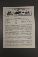 Load image into Gallery viewer, US Army Armor Center Daily Bulletin Official Notices, No 210, October 25, 1968