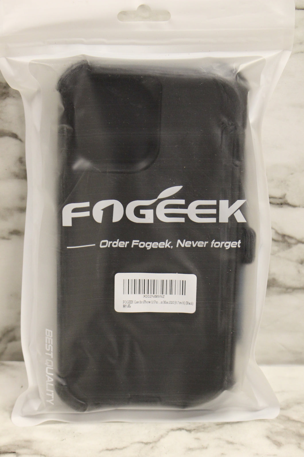 FogGeek iPhone 12 Pro Max Protective Phone Case -Black -New