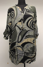 Load image into Gallery viewer, M.Nollby Women 3/4 Sleeve Button Up Geometric Dress - XL - New