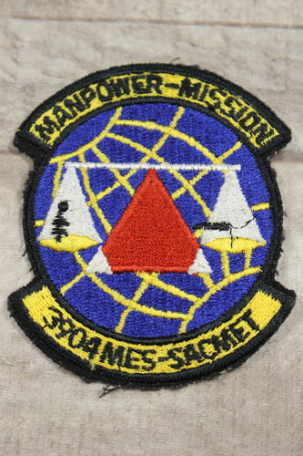 US Air Force Manpower Mission 3904 Mes Sacmet Sew On Patch -Used