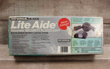 Load image into Gallery viewer, Universal HE-100X Lite Aide Automatic Motion Sensor Security Floodlight - New