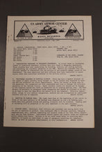 Load image into Gallery viewer, US Army Armor Center Daily Bulletin Official Notices, Year: 1969